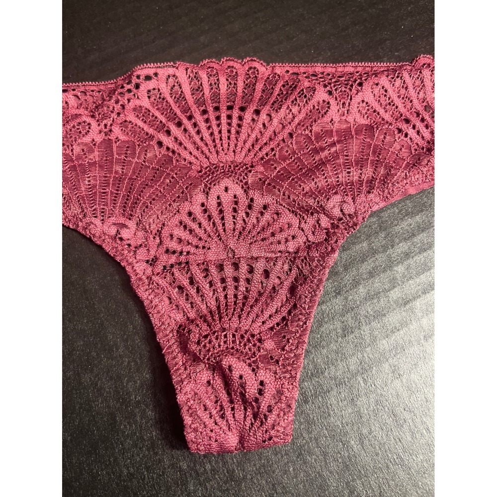 Commando Butter and Lace Burgundy Thong‎ Size XS MSRP $42 - Picture 4 of 9